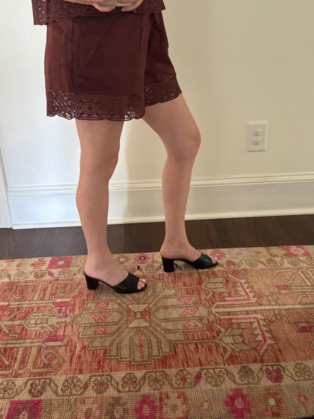 Vintage Chanel CC Mule Block Heel Sandals - Picture 10 of 12